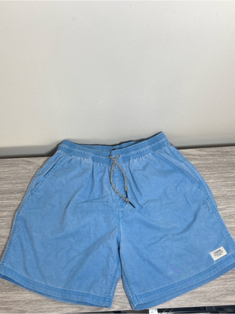 Katin Acid Wash Blue Poolside Boys Volley Shorts Medium Youth